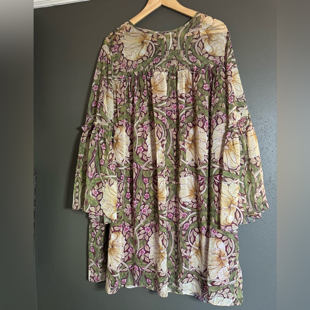RARE H&M x Morris & Co. Floral Smock Dress NWT